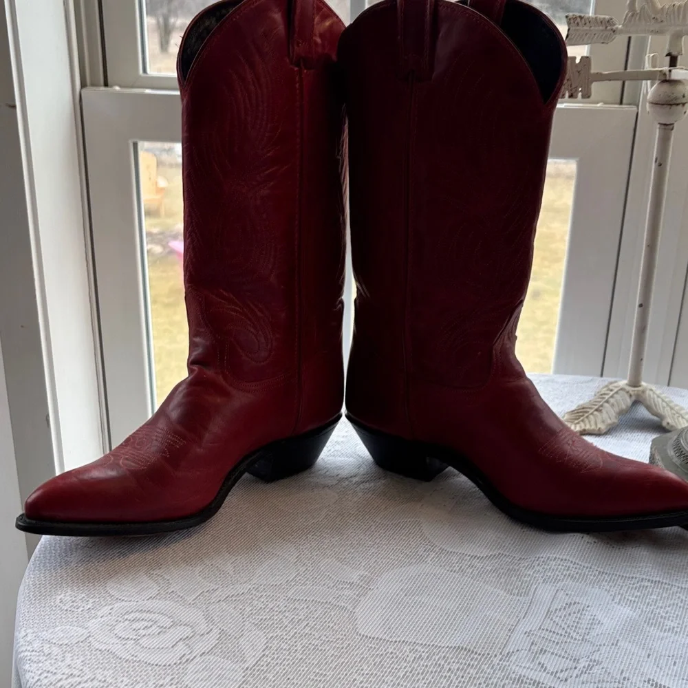 Code West Red Western Cowboy Boots - Picture 5 of 16